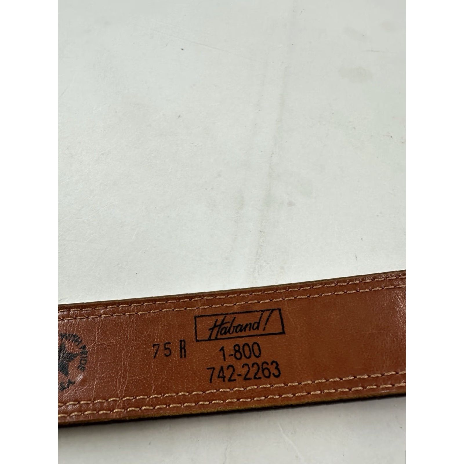 Haband Haband Belt Brown Genuine Bonded Leather 44 Mens Leather Belt Casual Dress USA Work Belt Regular Brown 44 Mens Size 44 - 5 Thumbnail
