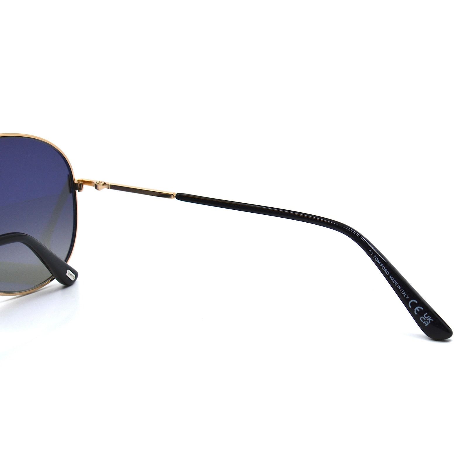 Tom Ford TOM FORD TF823/S 28D CLARK GOLD GREY POLARIZED SUNGLASSES Size ONE SIZE - 8 Thumbnail