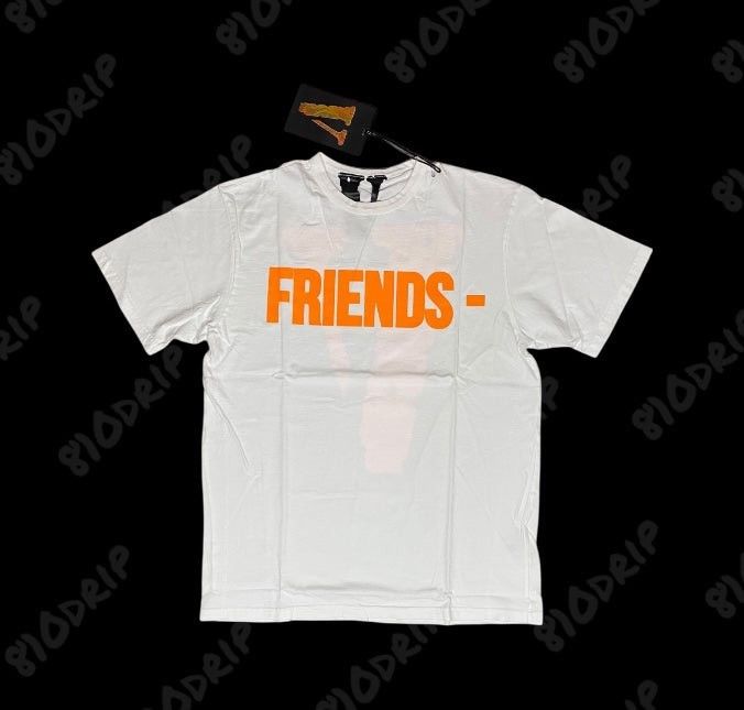 Vlone Vlone Orange Friends Tee White (L) Size US L / EU 52-54 / 3 - 1 Thumbnail