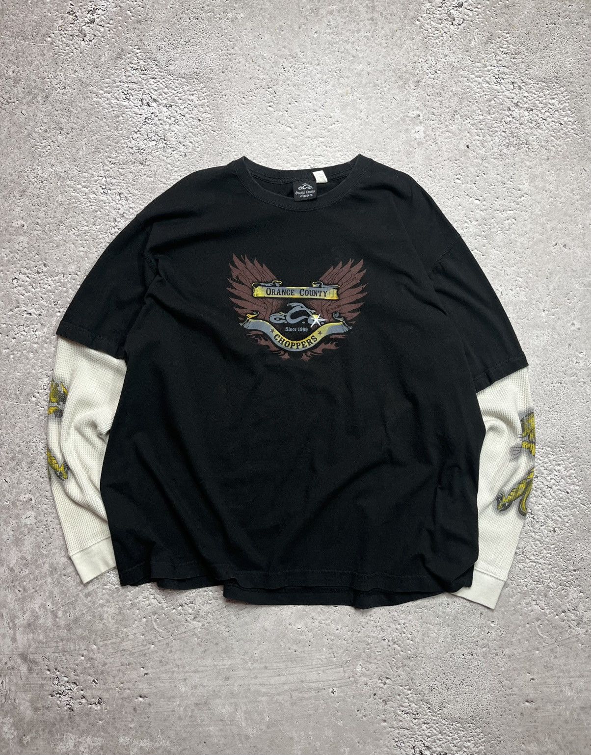 Other Orange County Choppers layered long sleeve double layer tee Size US XXL / EU 58 / 5 - 1 Thumbnail