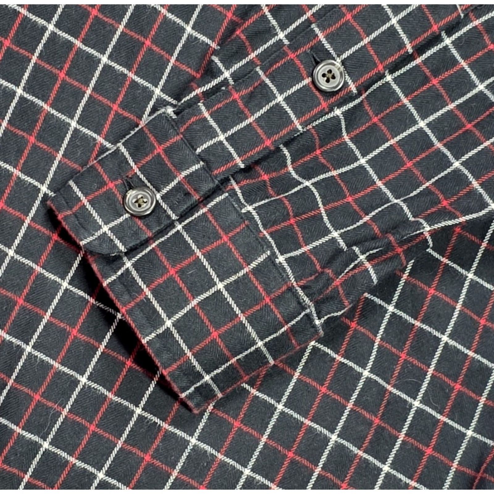 Polo Ralph Lauren Polo Ralph Lauren Shirt Men L Black Plaid Flannel Work Shirt Long Sleeve Button-Up Size US L / EU 52-54 / 3 - 6 Thumbnail