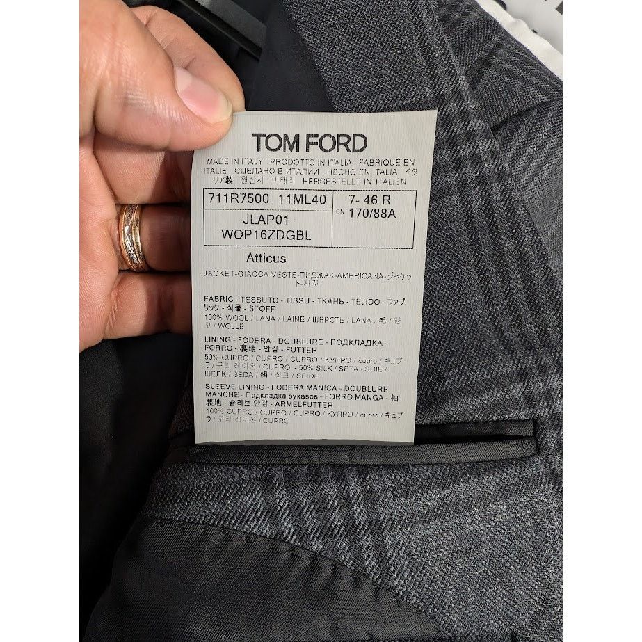 Tom Ford o1rshd1 Blazer jacket in Dark Gray Size US S / EU 44-46 / 1 - 15 Thumbnail