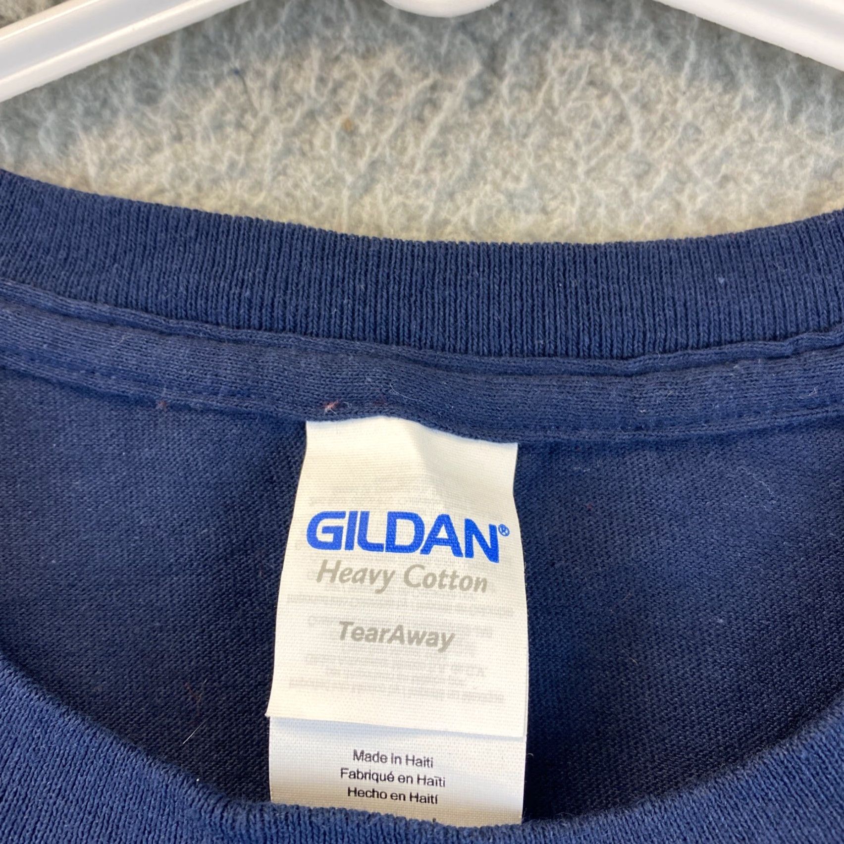Gildan Gildan Men's Heavy Cotton T-Shirt Navy Blue Racing 81-59 - Regular L - Unisex Adults - Short Sleeve - Basic Tee Size US L / EU 52-54 / 3 - 4 Thumbnail
