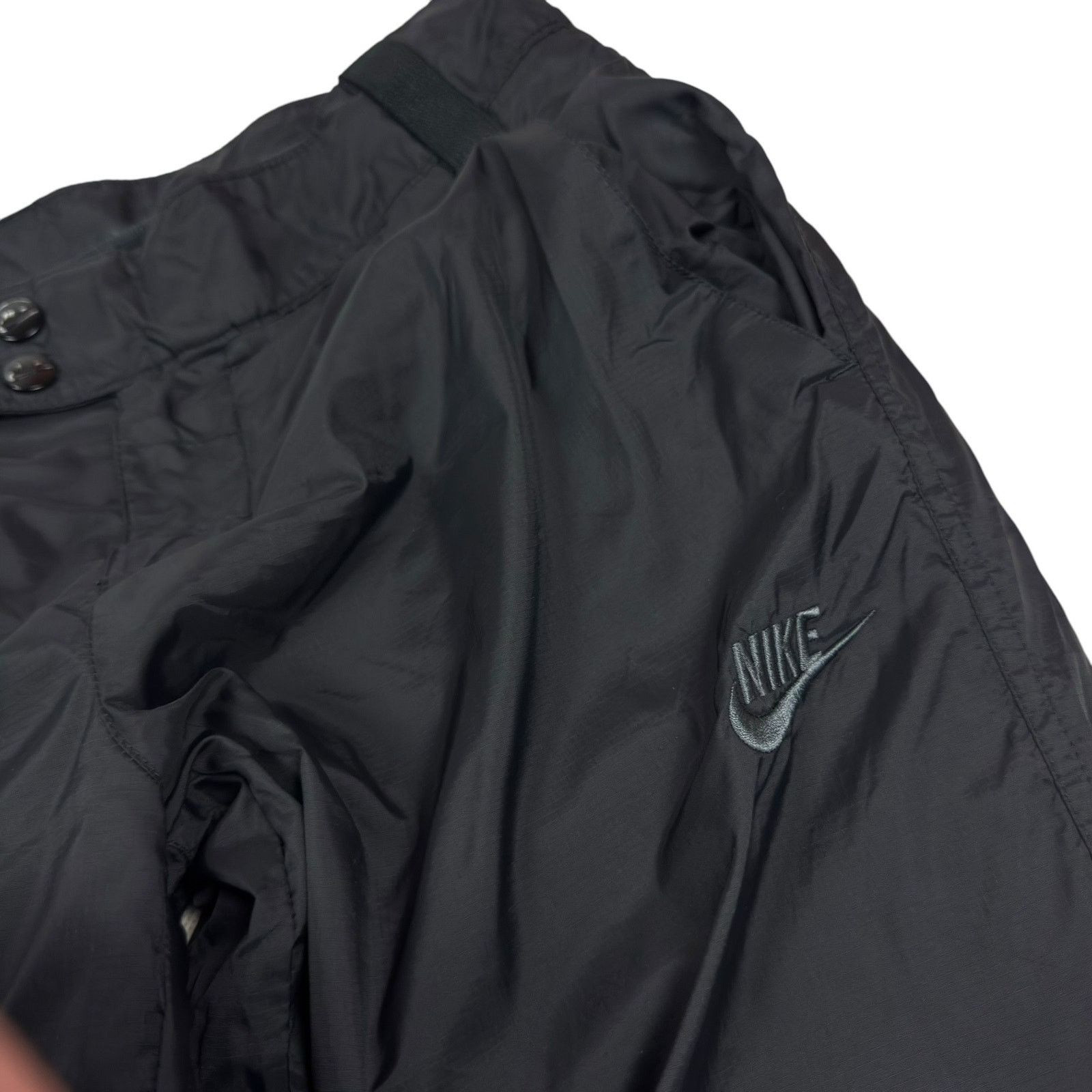 Nike × Vintage Nike Women's Black Swoosh Fleece Lined Straight Ski Pants 6 Size 28" / US 6 / IT 42 - 3 Thumbnail