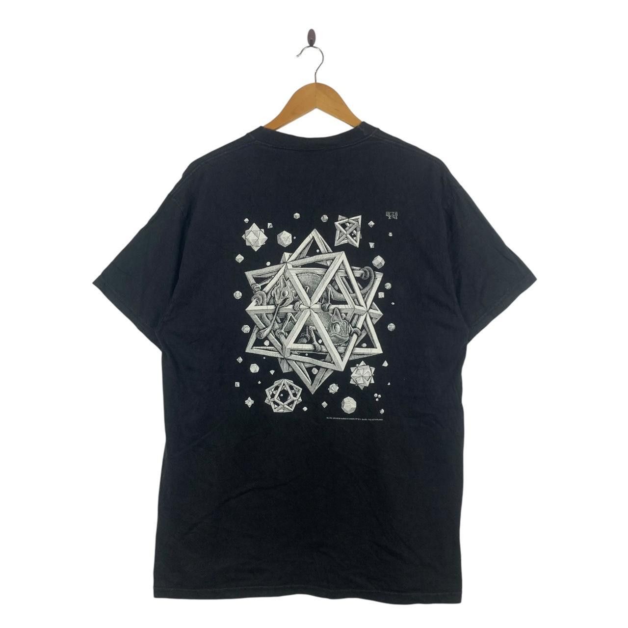 Vintage Vintage 90’ M.C. ESCHER STARS Lithograph Chameleons Tee Size US L / EU 52-54 / 3 - 1 Thumbnail