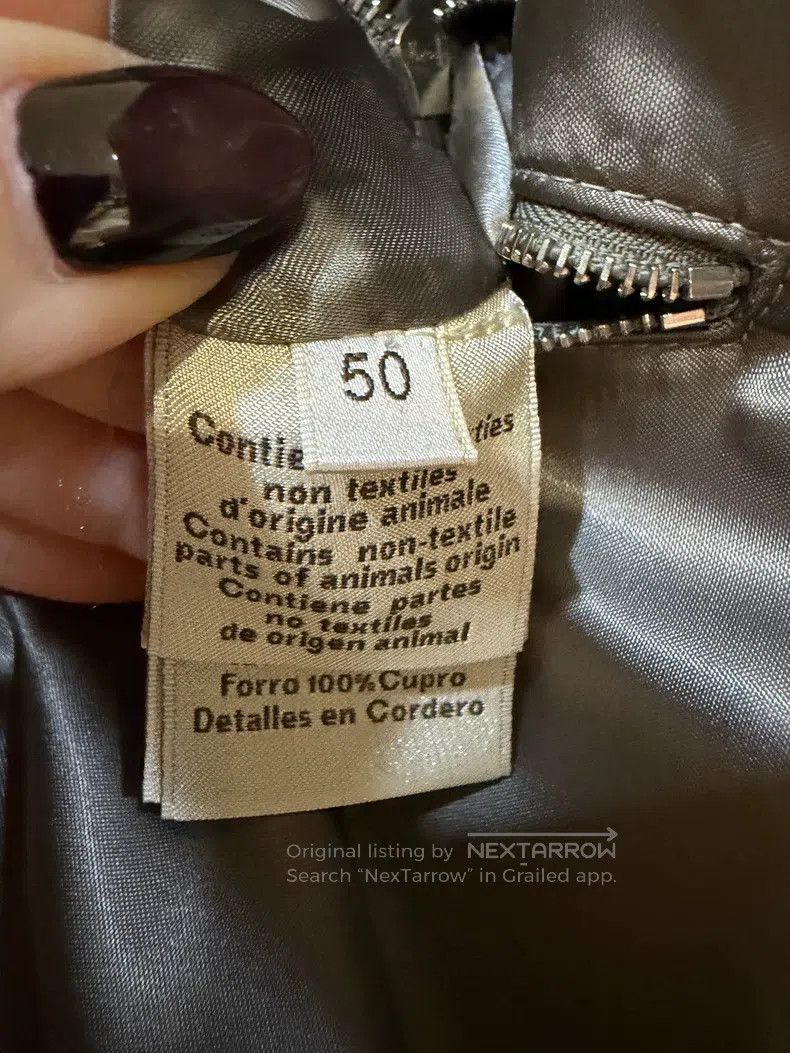 Hermes Hermes Gray Cashmere and Leather Jacket Size US M / EU 48-50 / 2 - 4 Thumbnail