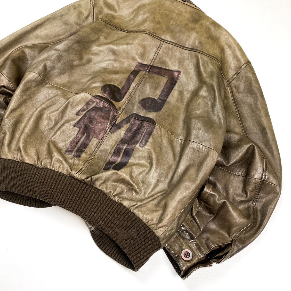 Japanese Brand opium love music leather bomber Size US L / EU 52-54 / 3 - 2 Thumbnail