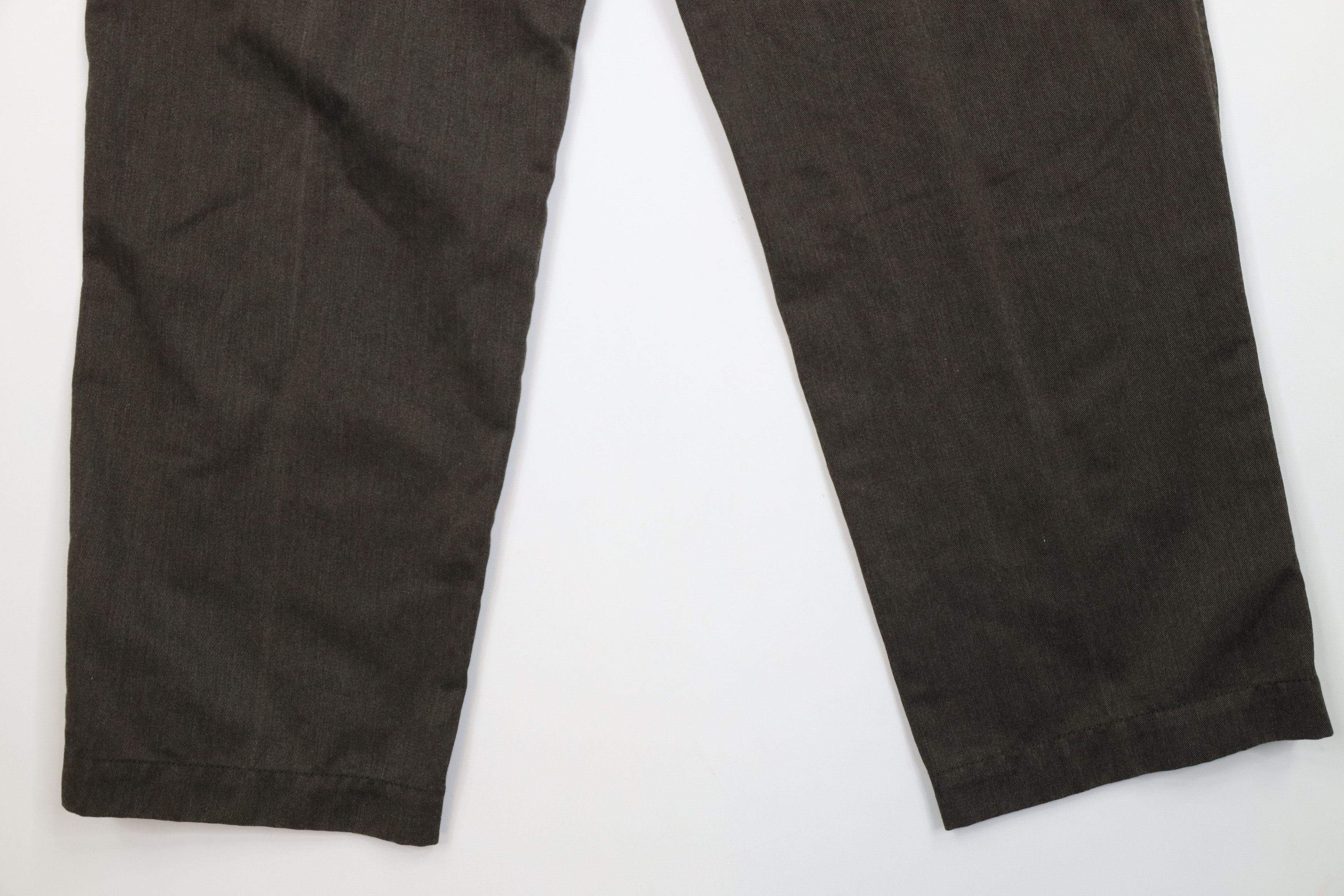 Tommy Hilfiger Vintage 90s Tommy Hilfiger Heavy Wide Leg Cargo Pants Green Size US 32 / EU 48 - 10 Thumbnail