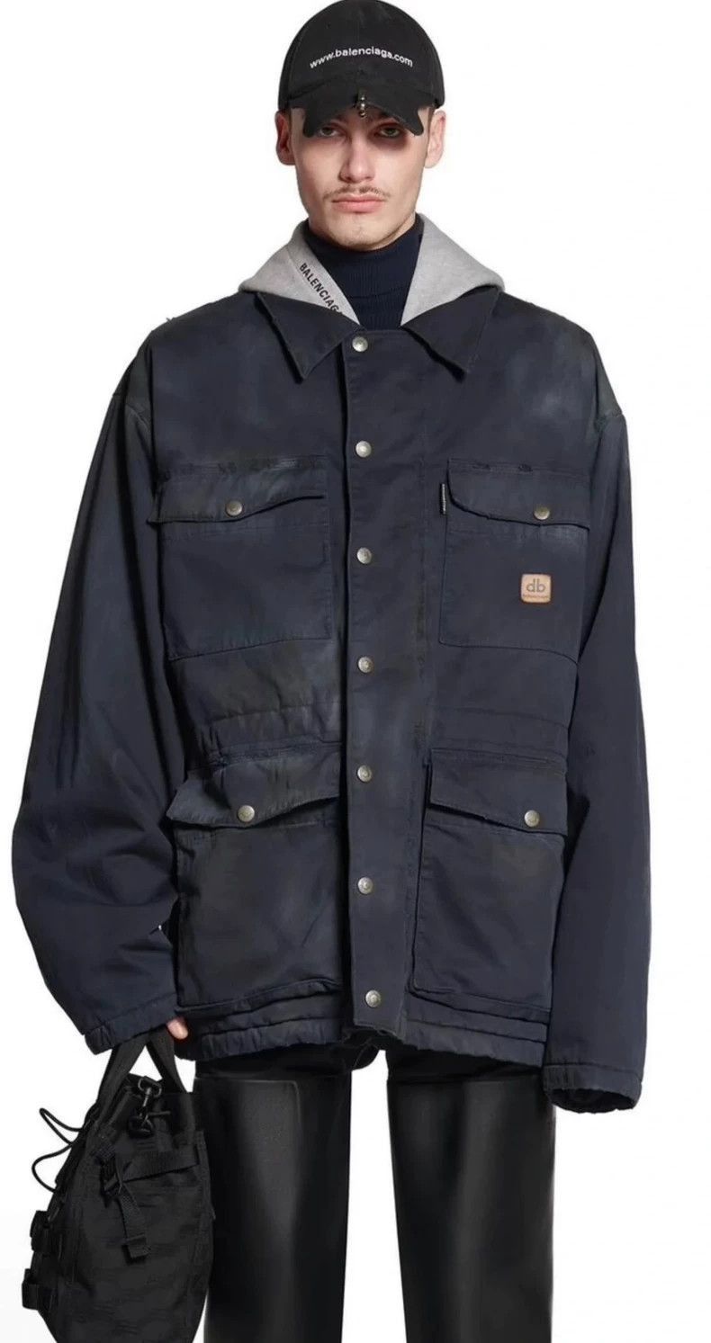 Balenciaga Balenciaga 23fw Kahart Multi Pocket Hooded Jacket Coat-2506 Size US M / EU 48-50 / 2 - 7 Thumbnail