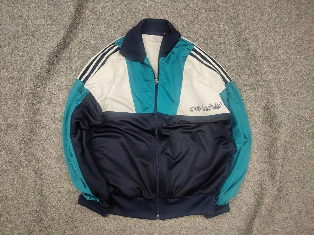 Adidas Vintage 90's Adidas Originals Bright Zip Track Jacket Retro Size US L / EU 52-54 / 3 - 1 Thumbnail