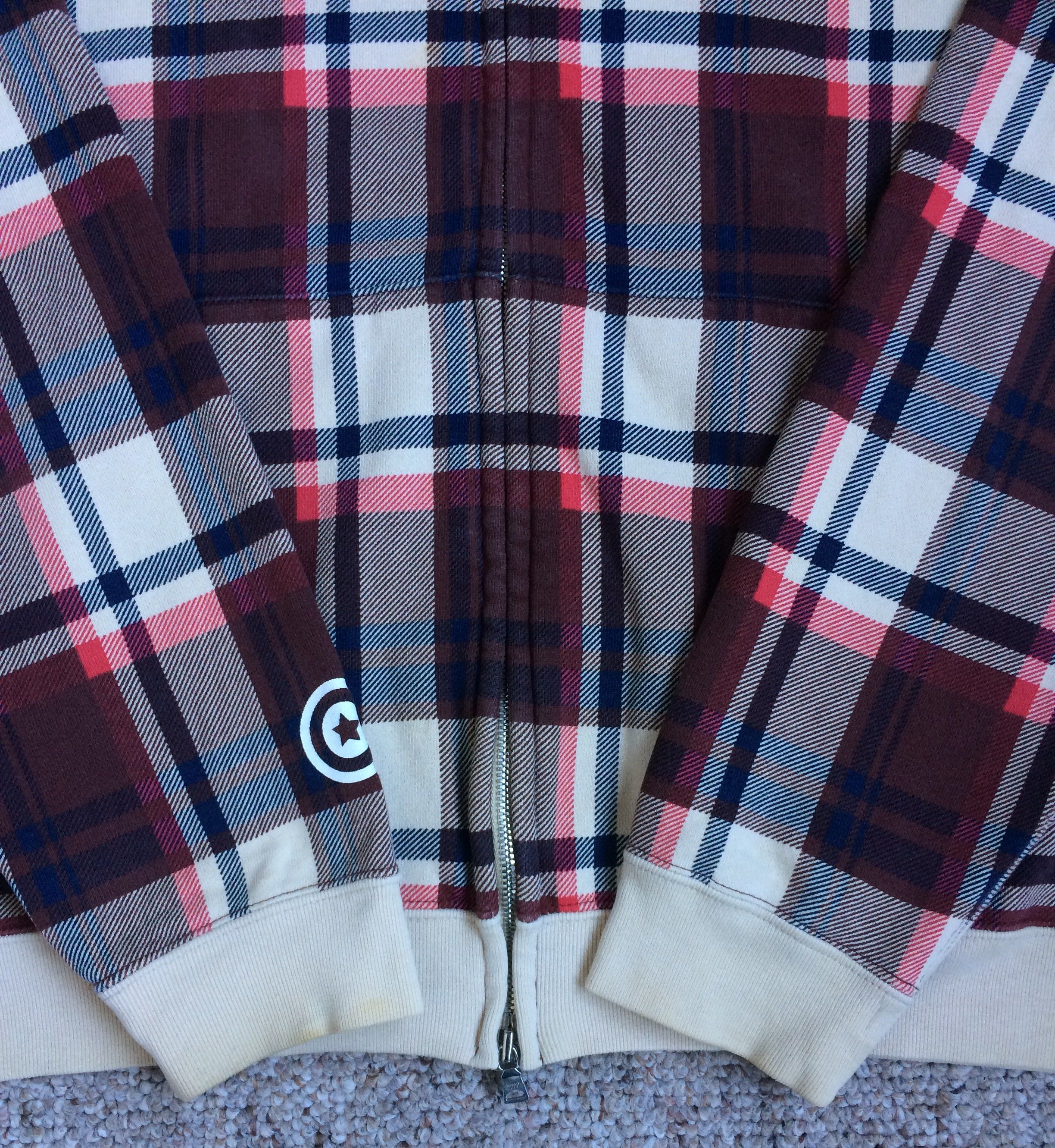 Bape Bape 15th Anniversary Plaid Shark Full Zip Hoodie Size US L / EU 52-54 / 3 - 5 Thumbnail