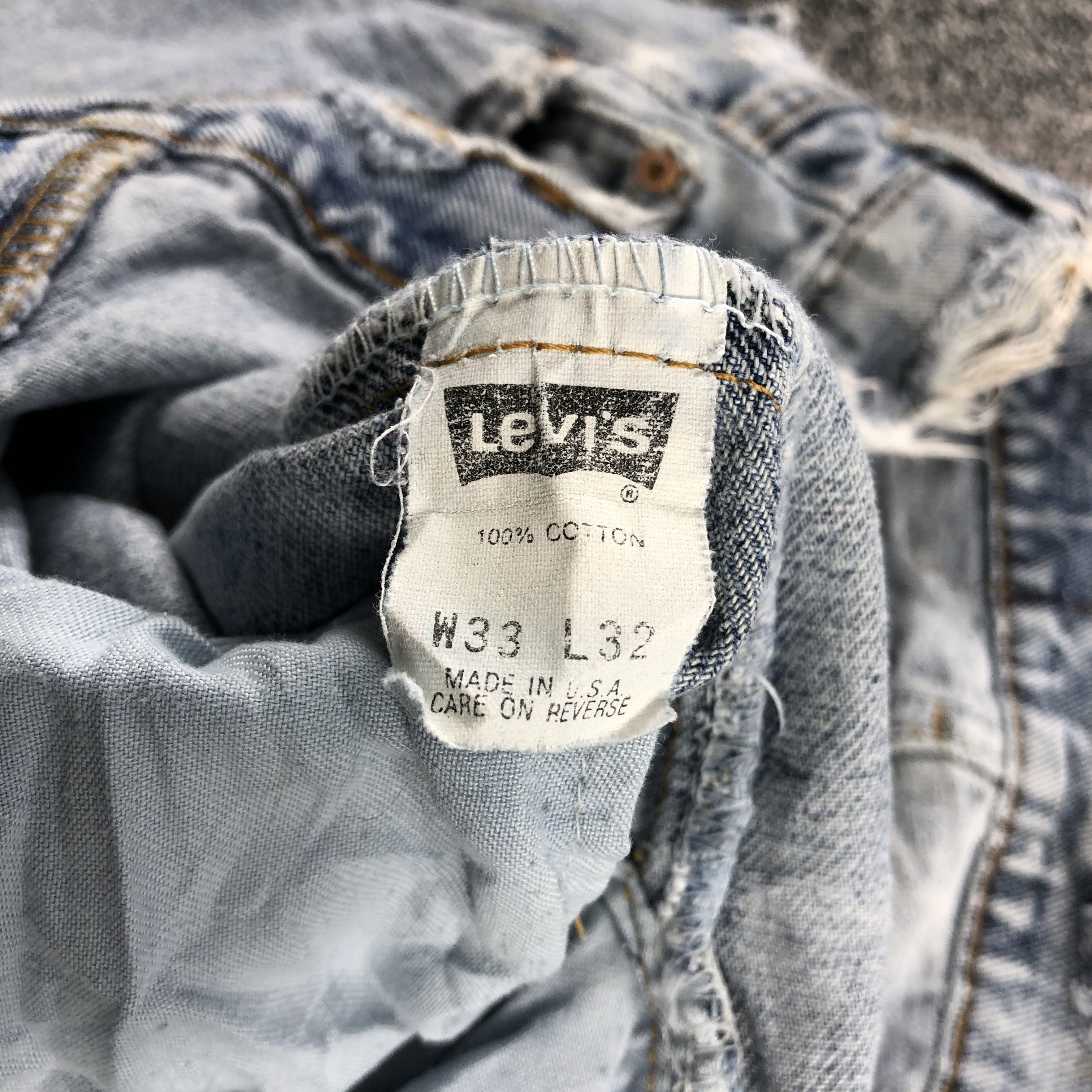 Levi's Vintage 90s Levi's 550 Jeans Medium Wash Denim KJ916 Size US 32 / EU 48 - 17 Thumbnail