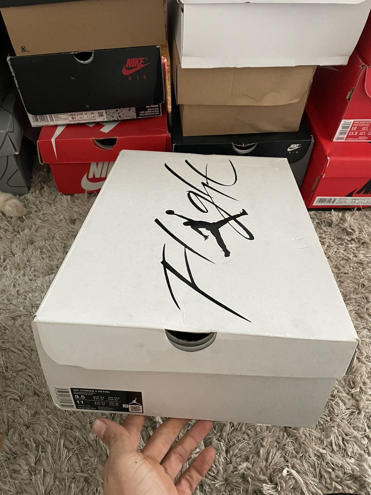 Jordan Brand Jordan 4 White Thunder Size US 9.5 / EU 42-43 - 14 Thumbnail