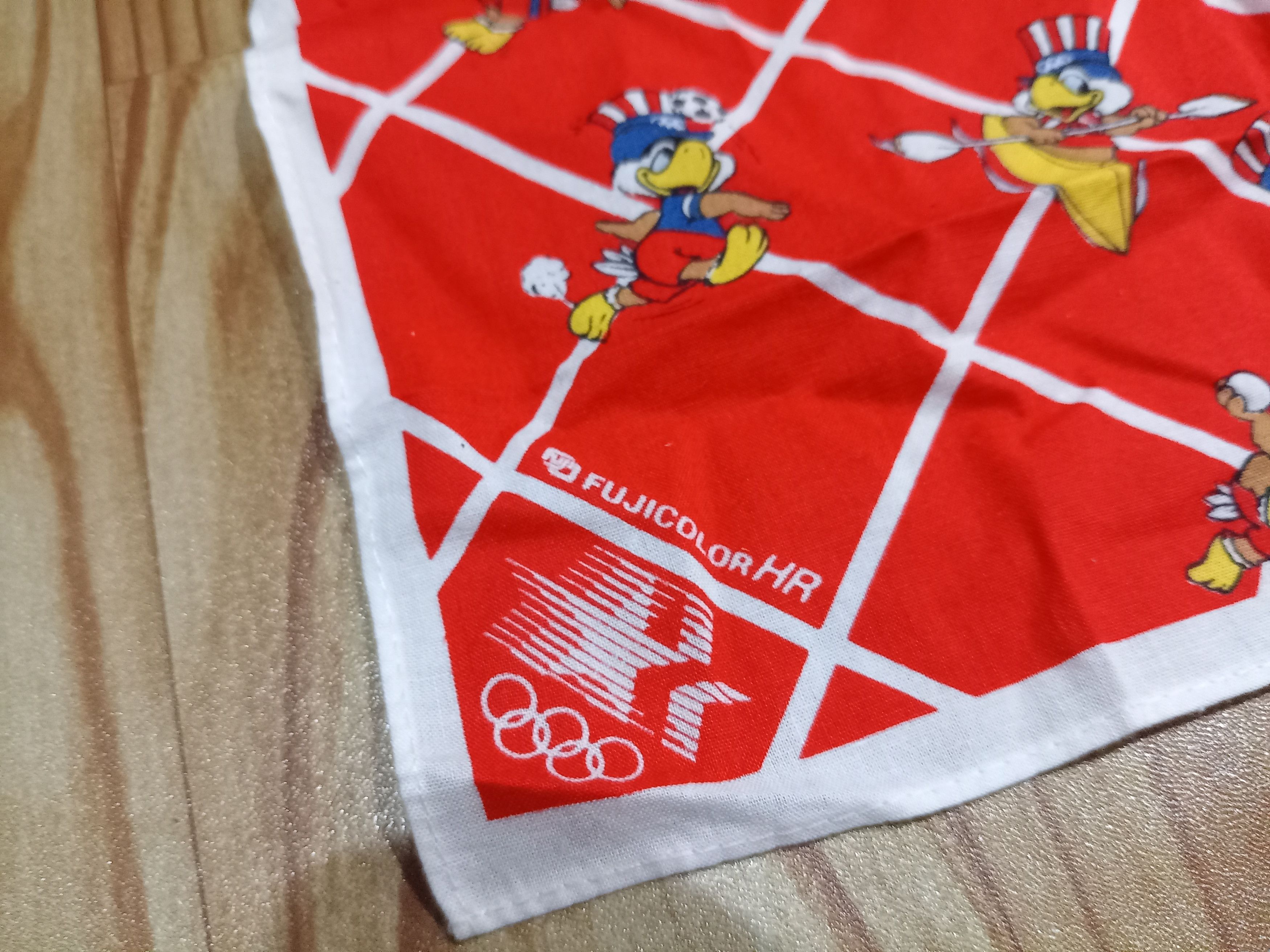USA Olympics Olympic handkerchief bandana fujicolour 80's Size ONE SIZE - 3 Thumbnail