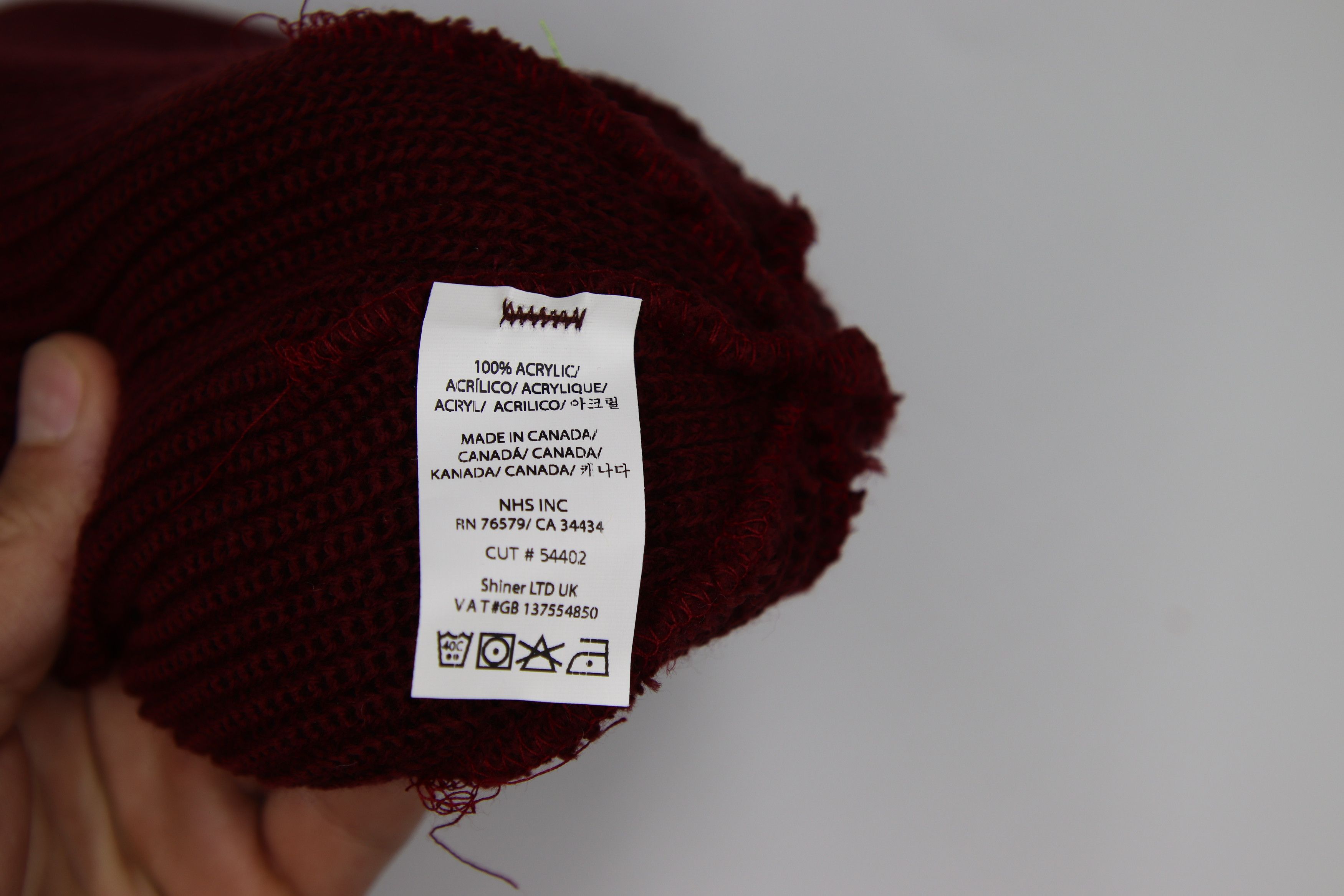 Santa Cruz Skateboards Santa Cruz Outline Dot Logo Beanie burgundy maroon Size ONE SIZE - 3 Thumbnail