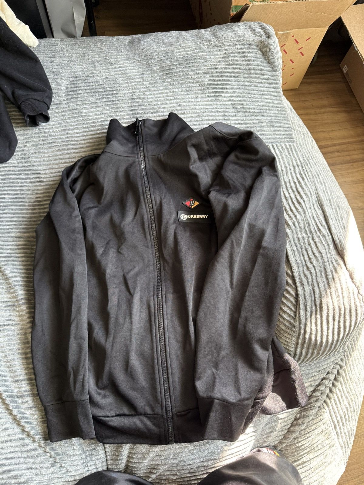Burberry Burberry black logo jacket Size US XXL / EU 58 / 5 - 1 Thumbnail