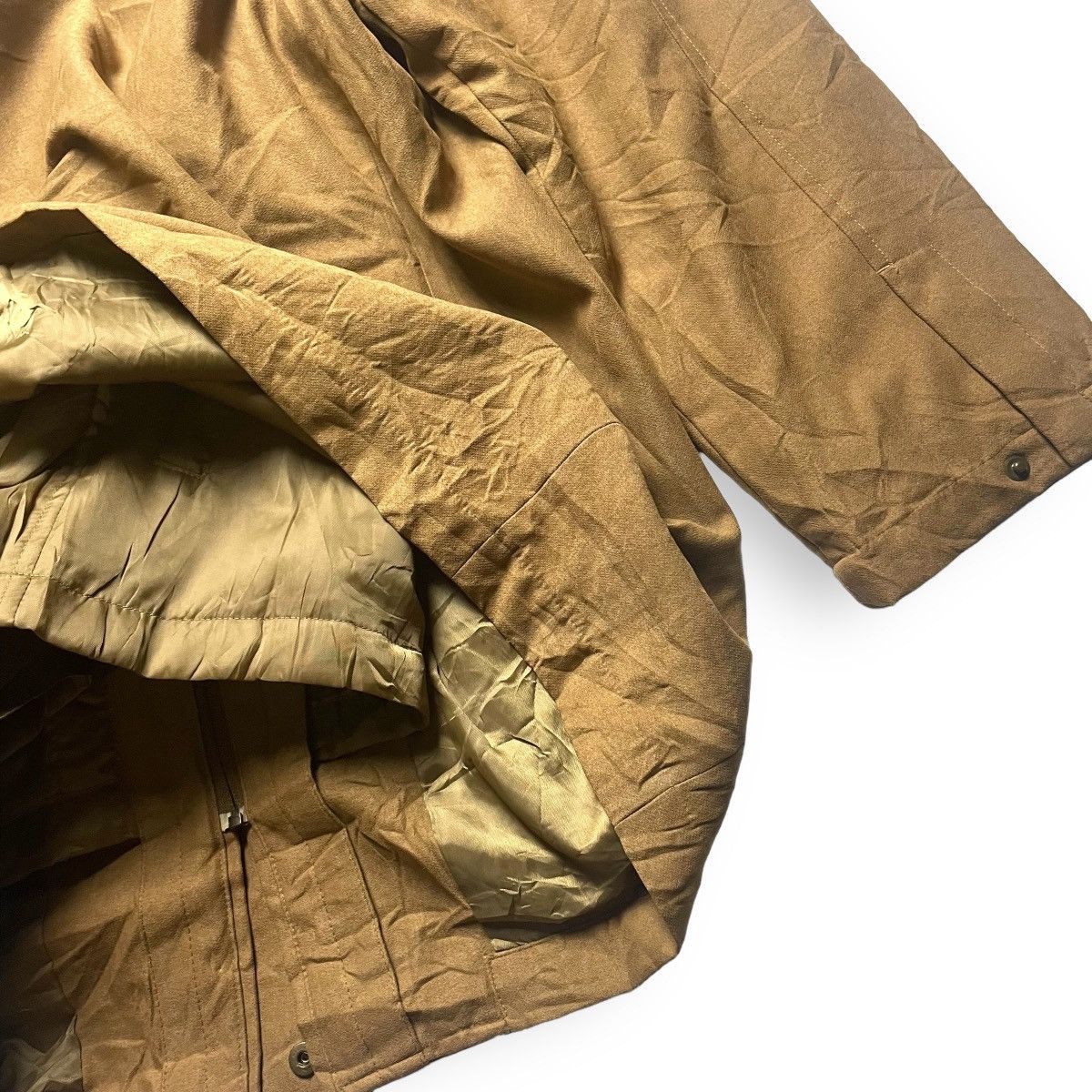 Kansai Yamamoto 🇯🇵 KANSAI JAPAN BUTTON UP FULL ZIP SUEDE HEAVY COAT JACKET Size US XL / EU 56 / 4 - 9 Thumbnail