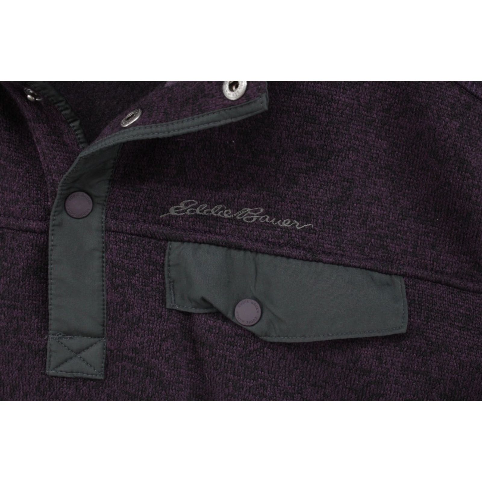 Eddie Bauer Eddie Bauer Sweater Men’s Medium Purple Fleece Quarter Snap Pullover Outdoors Shirt Size US M / EU 48-50 / 2 - 4 Thumbnail