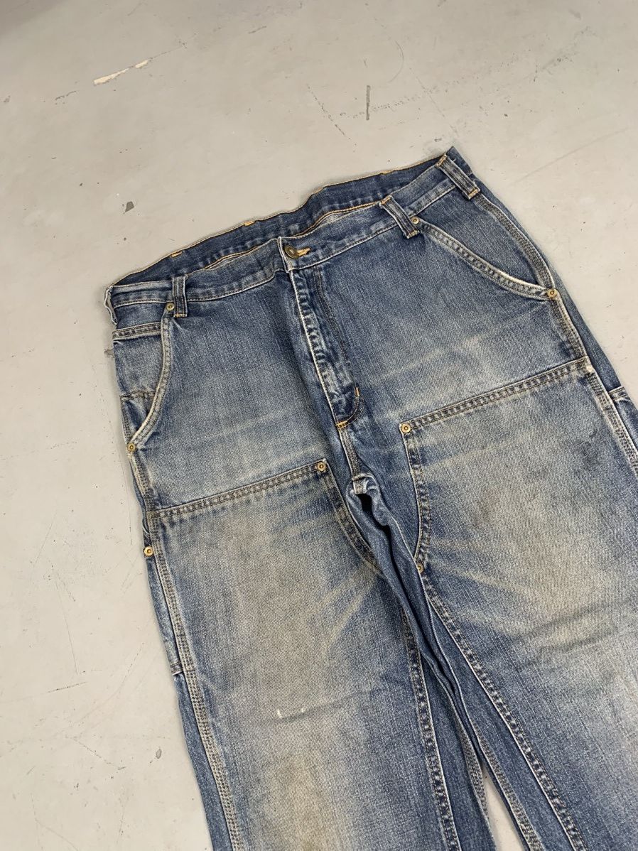 Carhartt Vintage Carhartt b73 DST double knee distressed denim Size US 38 / EU 54 - 3 Thumbnail