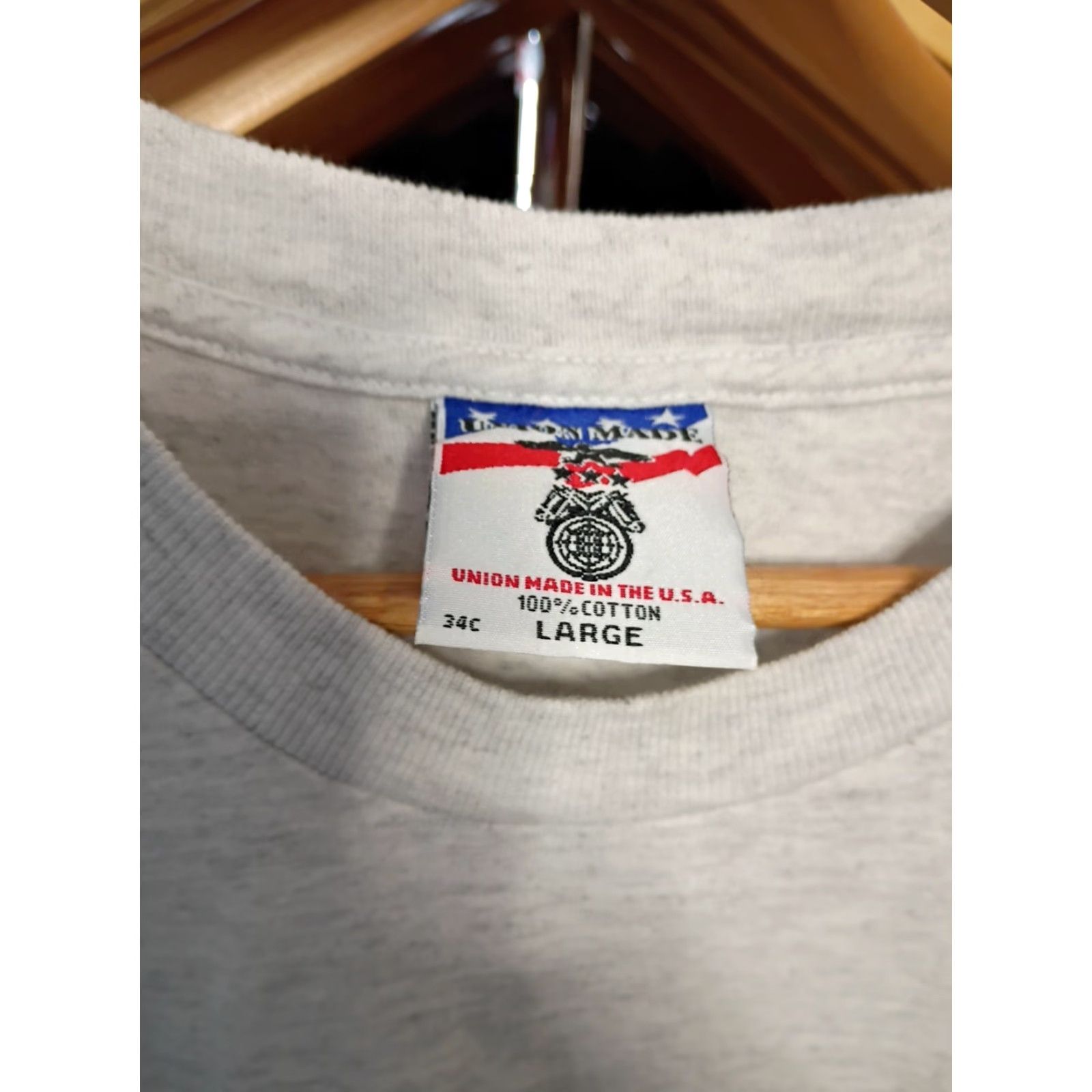 Union LA VINTAGE Union T-Shirt USA Carpenters Union Nrcc Made In USA Gray L Men's Short Sleeve Size L Political Action Team Size US L / EU 52-54 / 3 - 2 Thumbnail