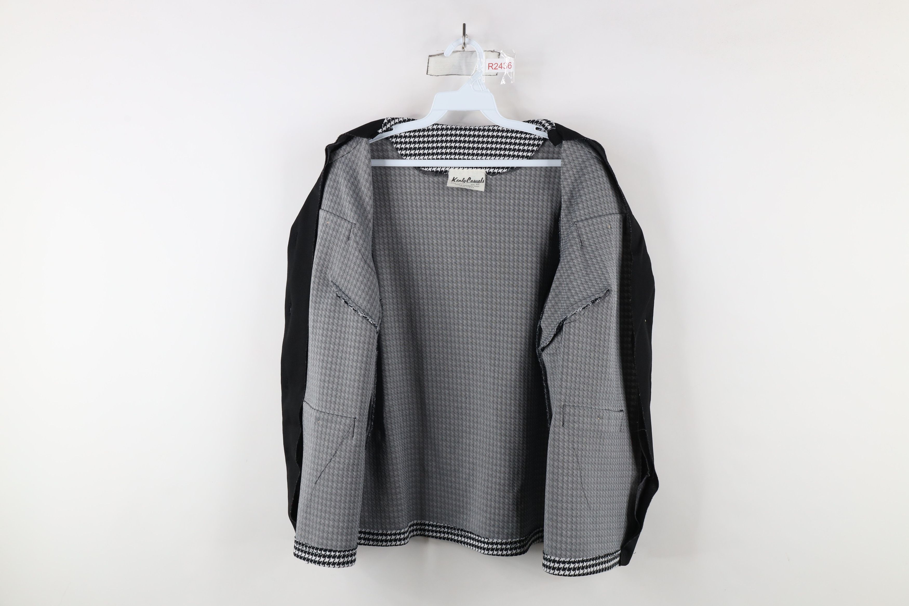 Vintage Vintage 60s Streetwear Houndstooth Knit Blazer Jacket USA Size S / US 4 / IT 40 - 7 Thumbnail