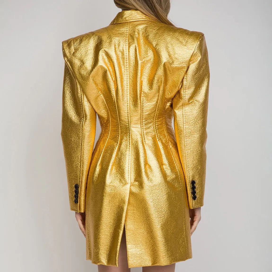 Dolce & Gabbana o1y0825 Coat in Gold Size S / US 4 / IT 40 - 3 Thumbnail