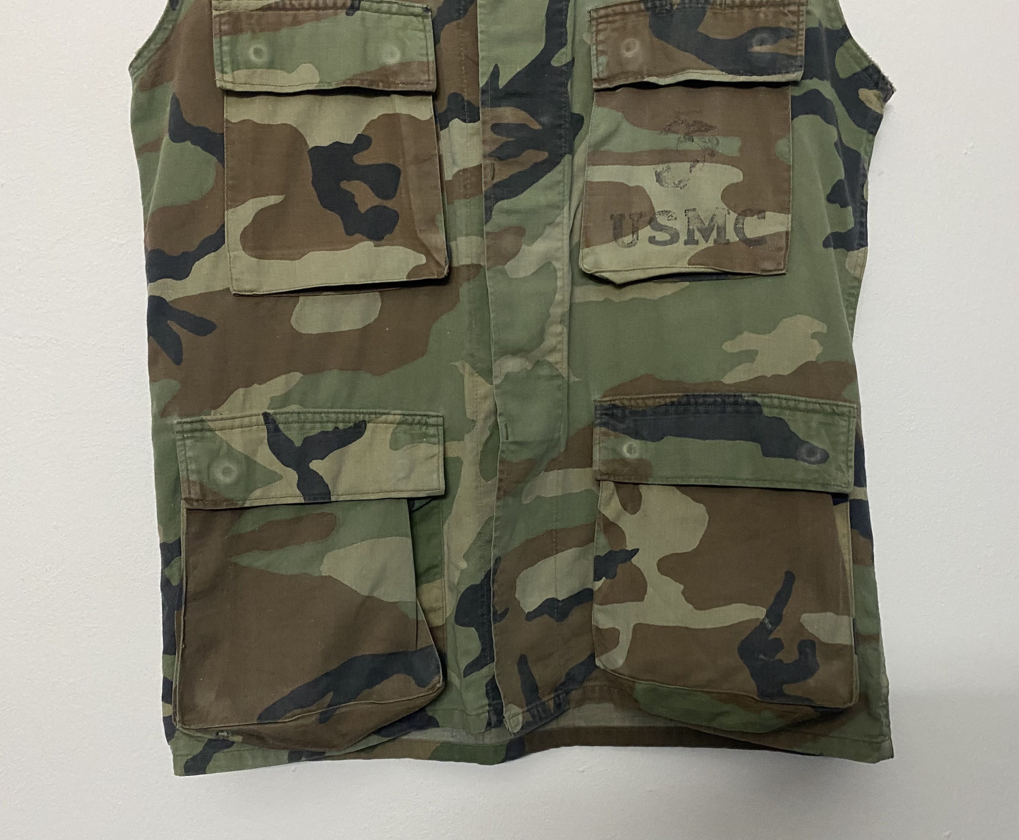 Vintage VTG USMC Marine Corps Woodland Camouflage Tactical Vest Size US M / EU 48-50 / 2 - 4 Thumbnail