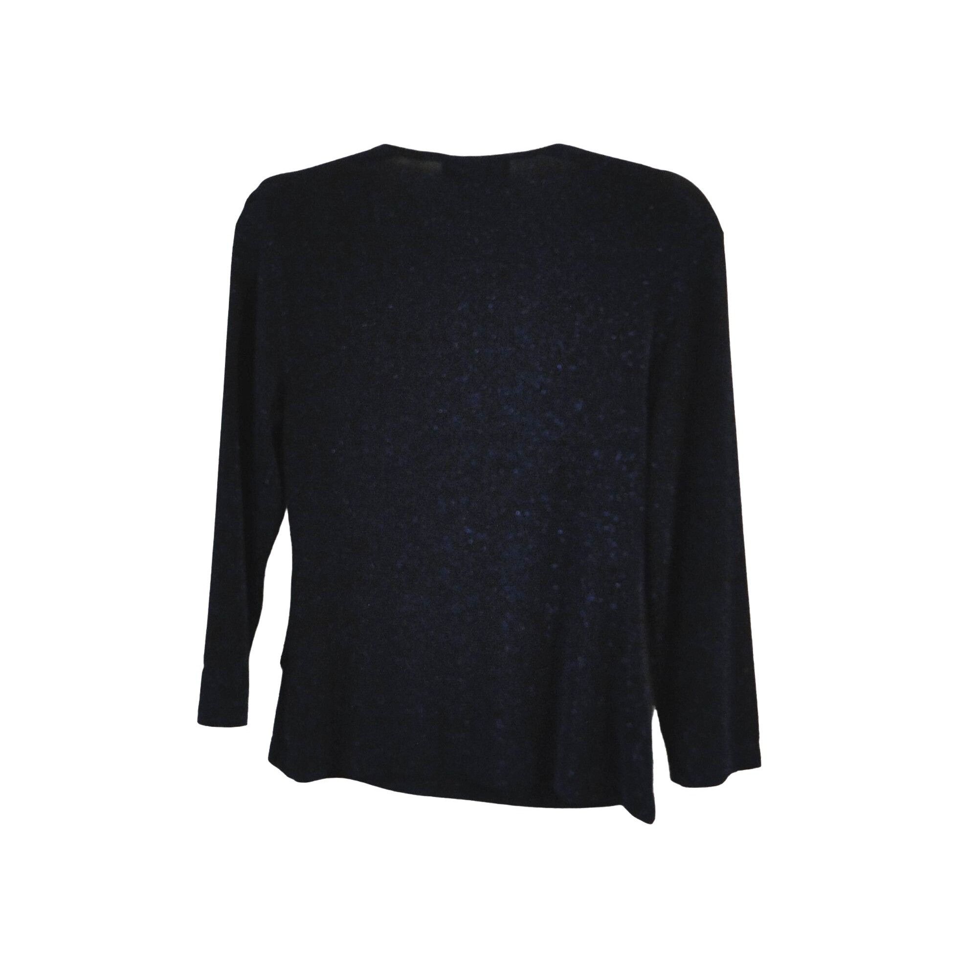 Other Connected Apparel Top Womens Medium M Black Blue Sparkle Size M / US 6-8 / IT 42-44 - 3 Thumbnail