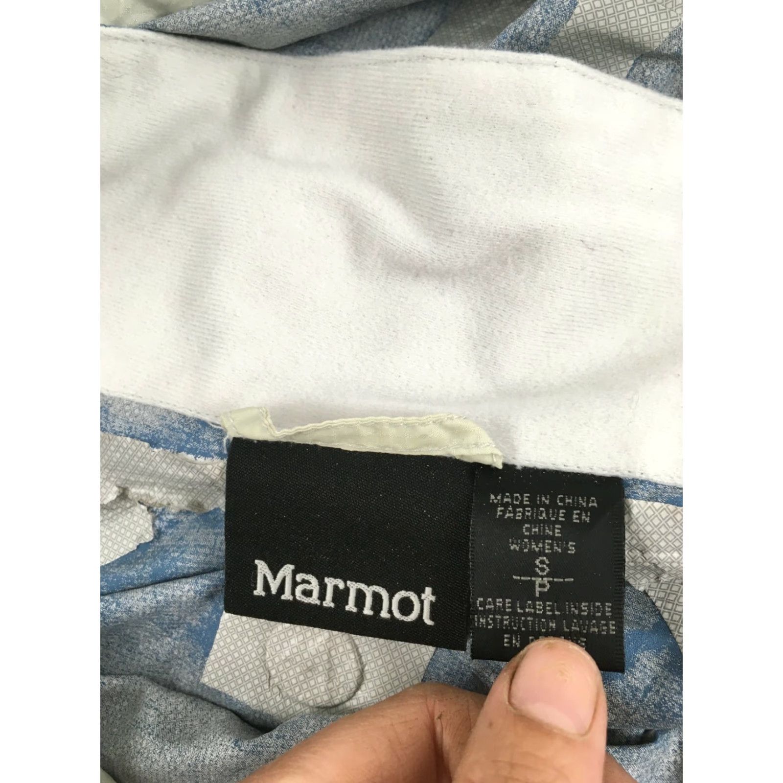 Marmot Marmot Jacket Women's Size Small Blue Rain Coat Windbreaker Hooded Long Sleeve Size S / US 4 / IT 40 - 7 Thumbnail