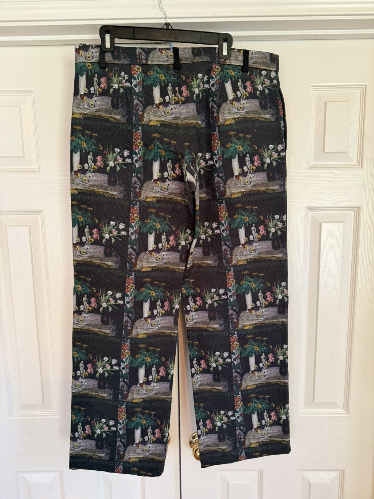 Other TSAU Black Printed Trousers Size US 34 / EU 50 - 4 Thumbnail
