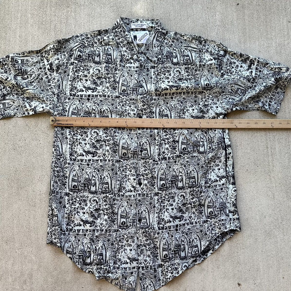 Vintage Vintage Goouch Shirt 100% Rayon All Over Pri T Tribal Hindu Size US S / EU 44-46 / 1 - 8 Thumbnail