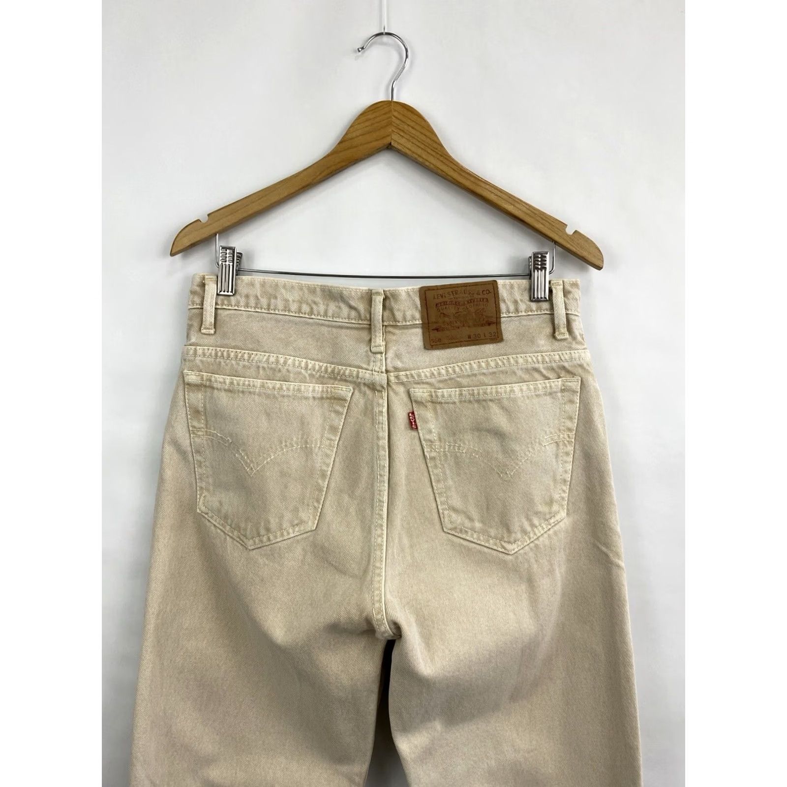 Levi's 🇺🇸 90s Vintage Levi'S 550 Made in USA Size 30X32 Beige Size US 32 / EU 48 - 3 Thumbnail