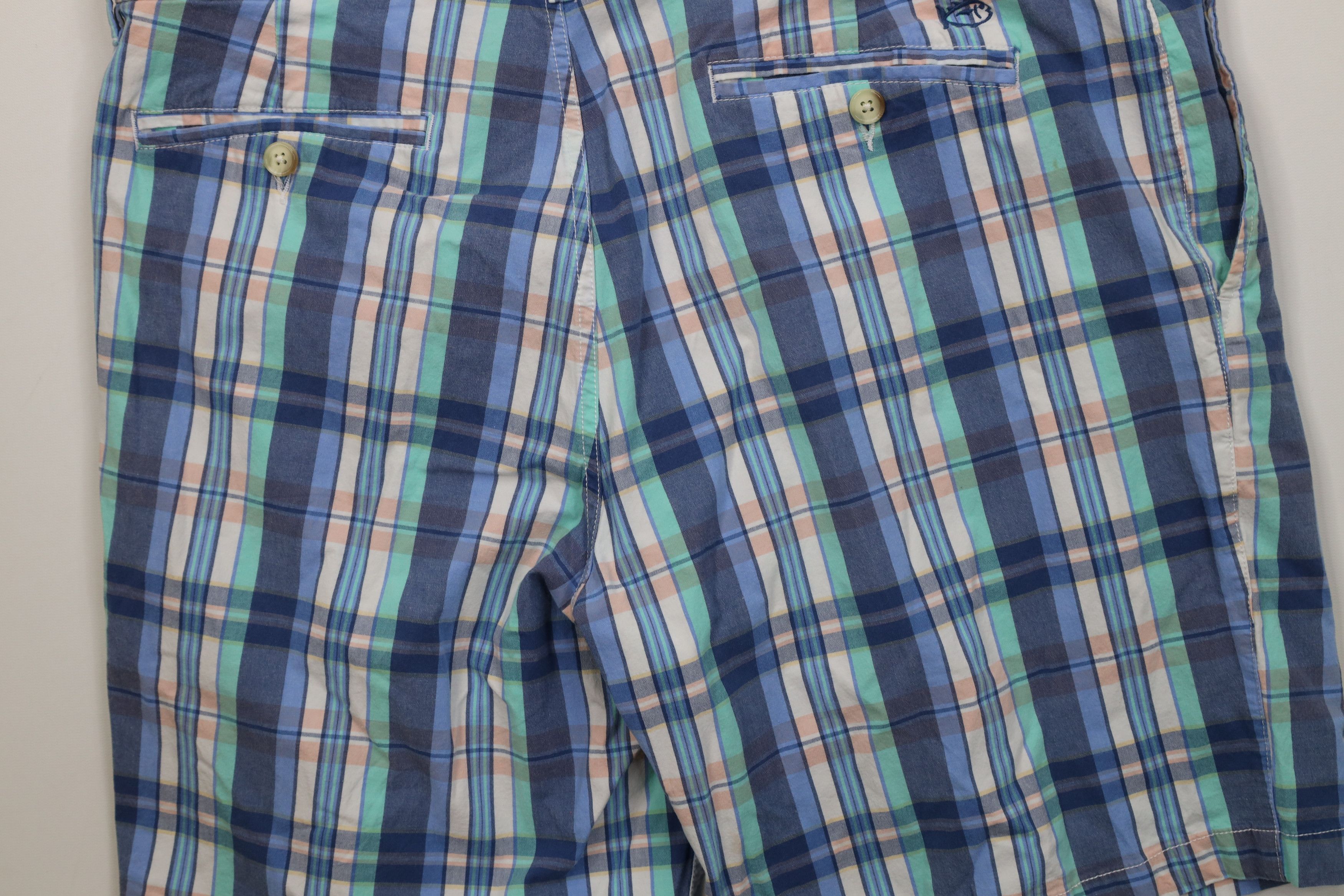 Southern Tide Southern Tide Madras Stretch Above Knee Golf Chino Shorts Size US 40 / EU 56 - 10 Thumbnail