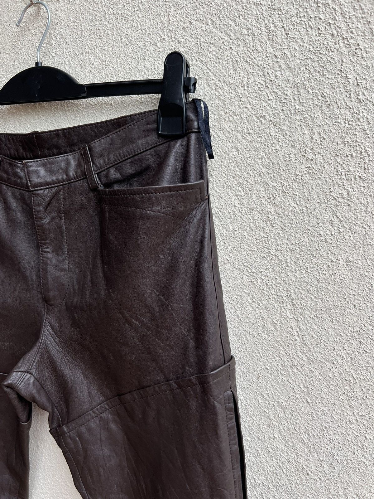 Jean Paul Gaultier Jean Paul Gaultier Homme Side Zippers Leather Pant Size US 30 / EU 46 - 12 Thumbnail