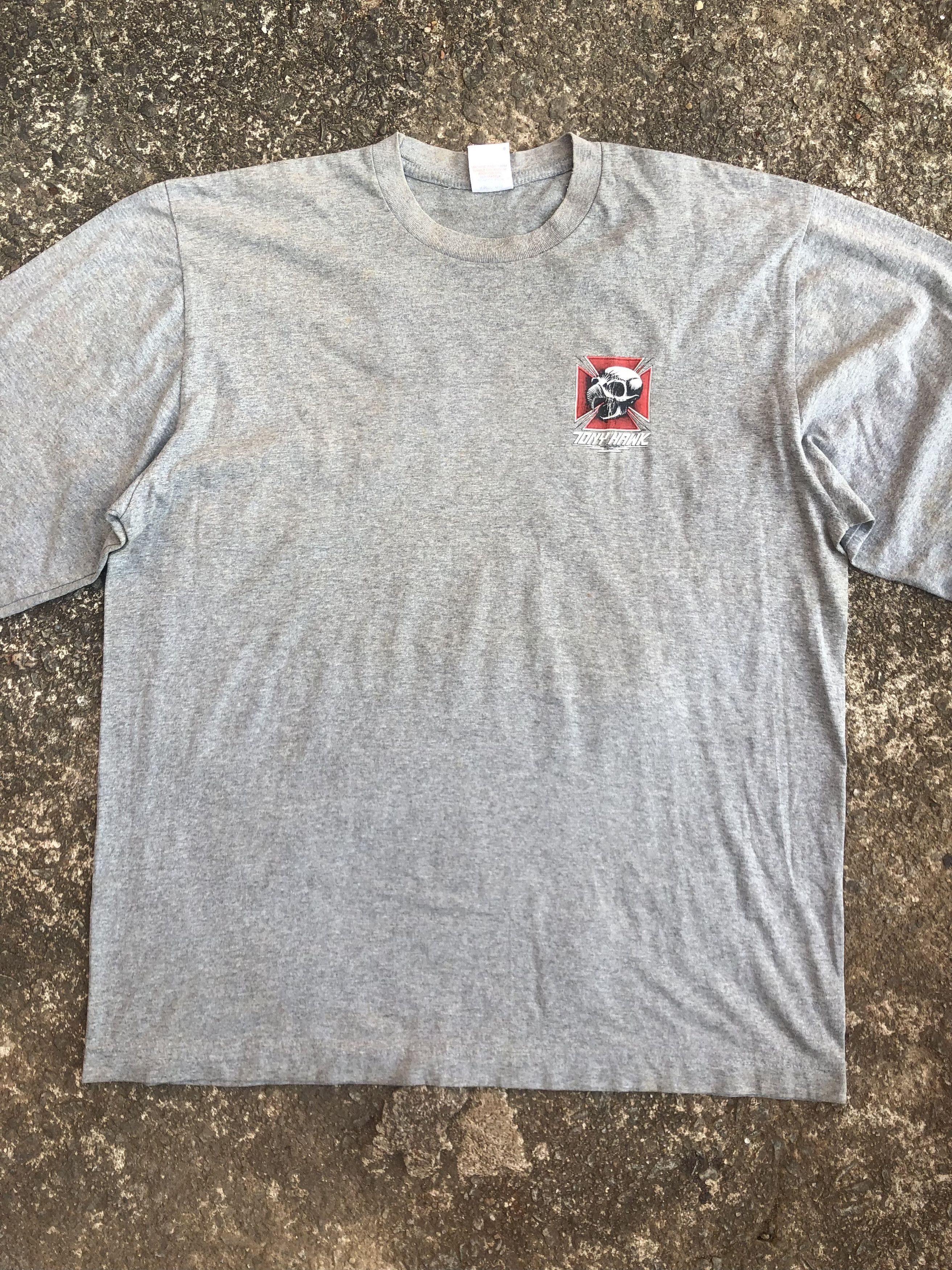Vintage 🔥Vtg 90s TONY HAWK POWELL PERALTA Skateboards T-Shirt Size US L / EU 52-54 / 3 - 3 Thumbnail