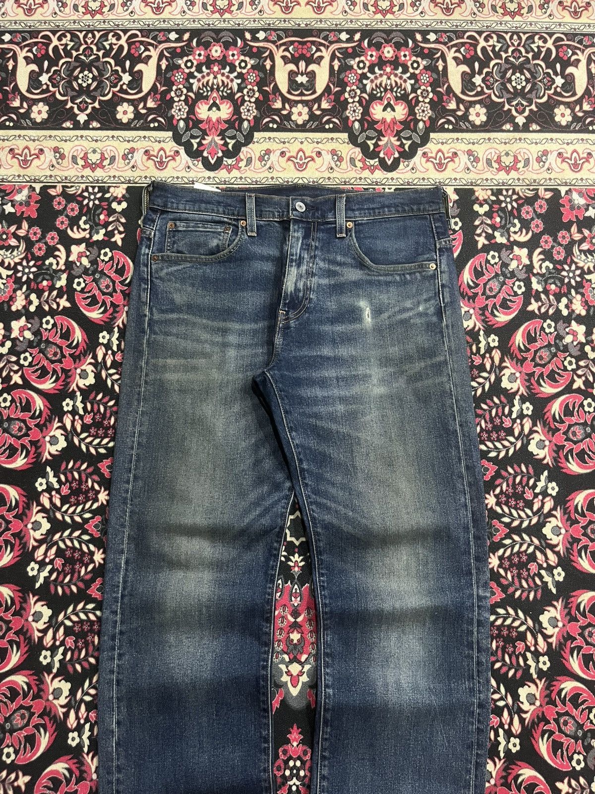 Levi's Vintage Levi’s 569 Big E Non Selvedge Blue Washed Jeans Size US 31 - 3 Thumbnail