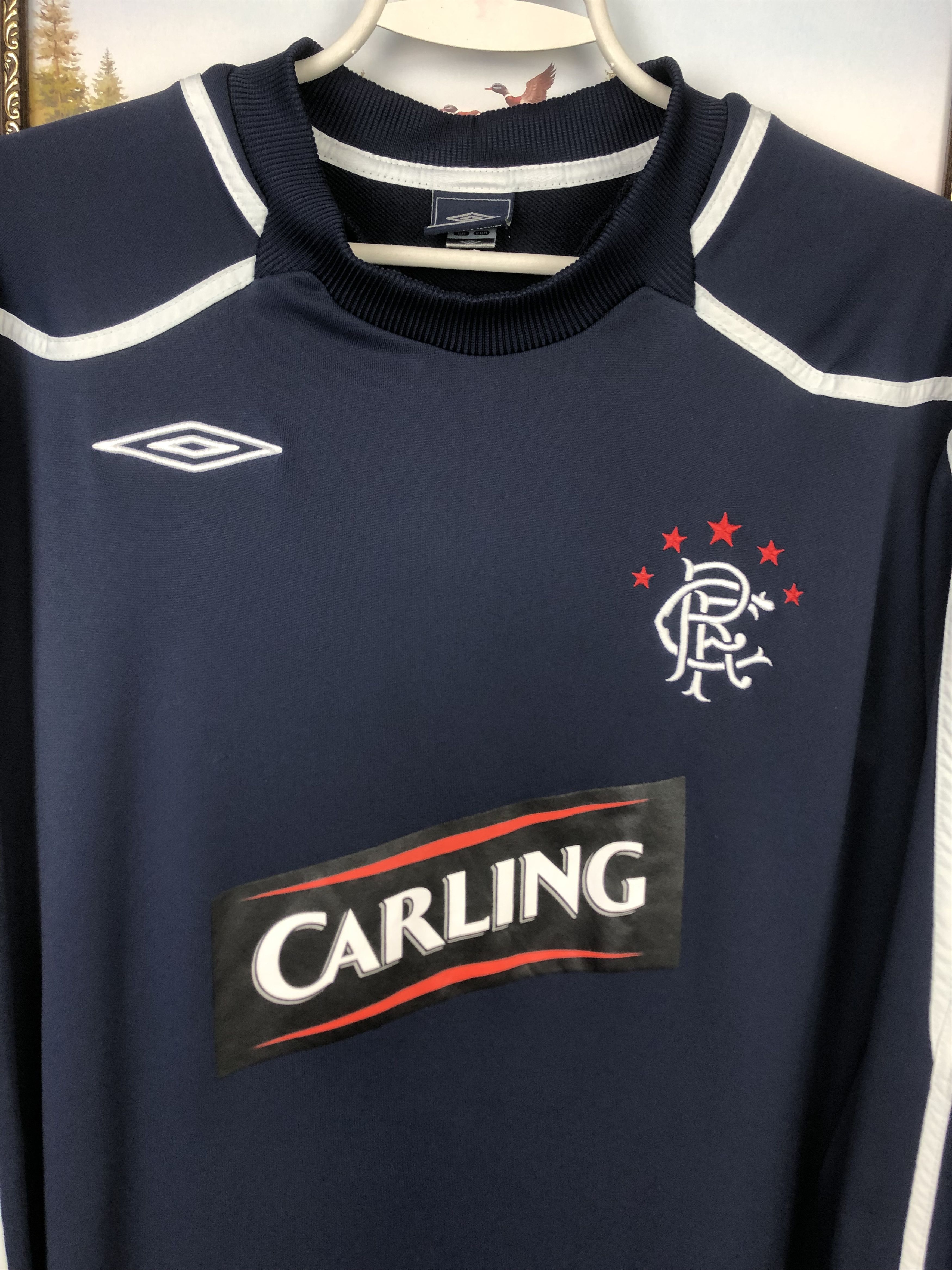 Umbro Vintage Umbro Glasgow Rangers Football Sweatshirt Train Size US XL / EU 56 / 4 - 2 Thumbnail
