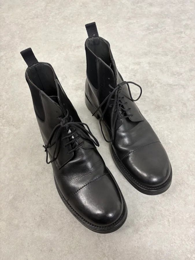 Miu Miu 2000s Miu Miu Black Leather Combat Boots Size US 11 / EU 44 - 6 Thumbnail