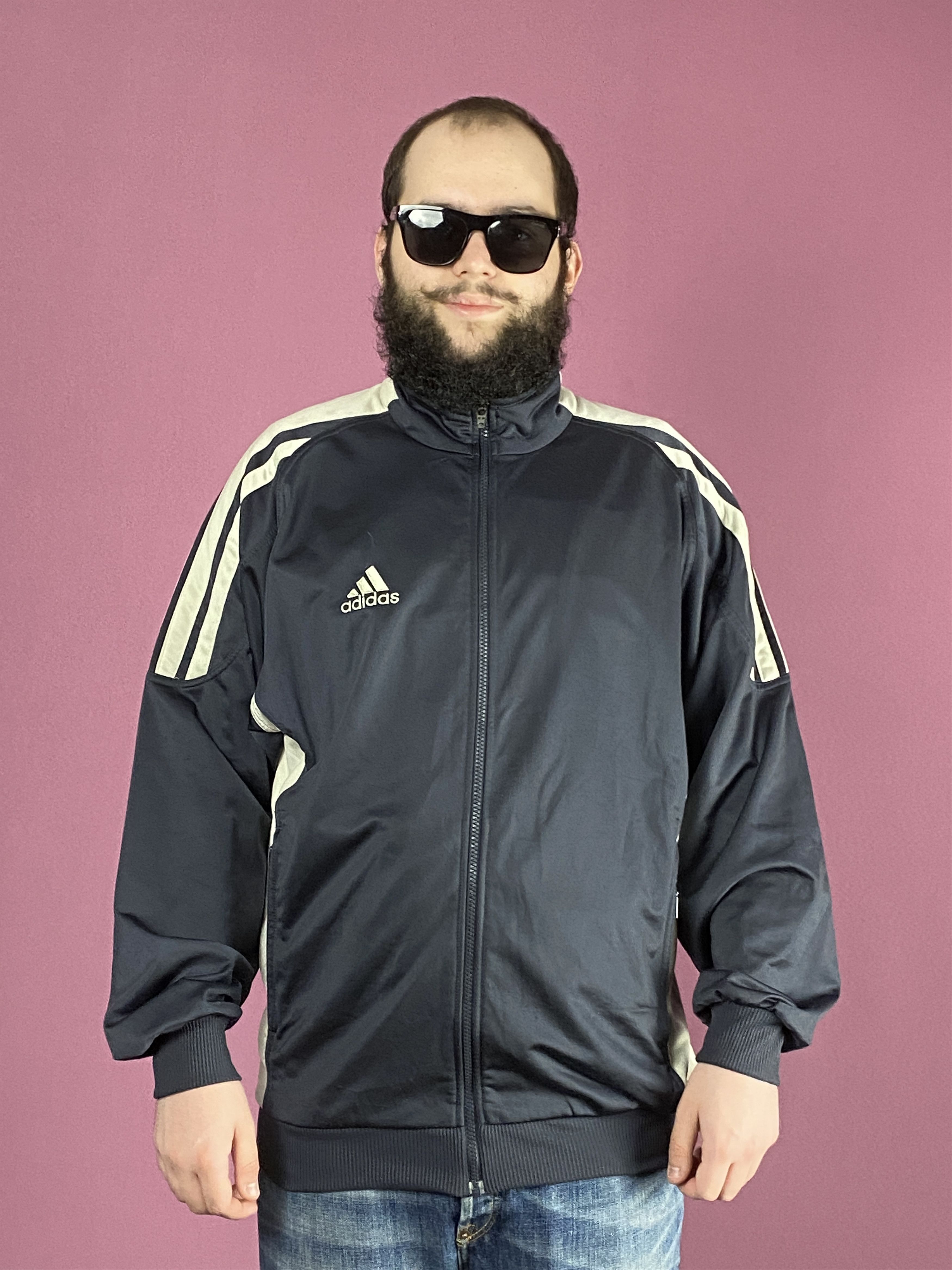 Adidas × Vintage 90s Adidas Vintage Men's Track Jacket - L Size US L / EU 52-54 / 3 - 1 Thumbnail