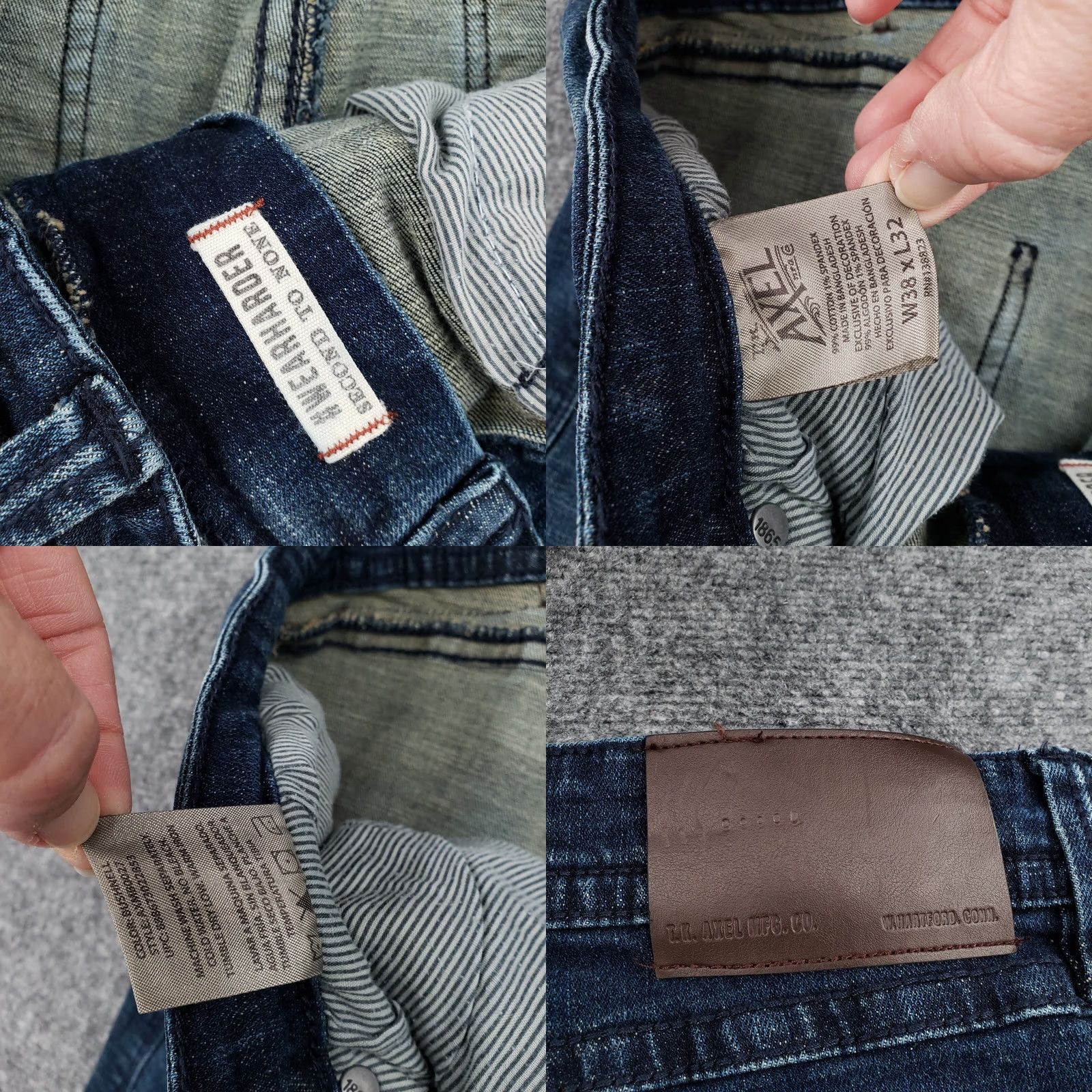 Hartford Axel Jeans Mens 38x29 Blue Hartford Coxx Slim Boot Stretch Dark Wash Denim Size US 38 / EU 54 - 9 Thumbnail