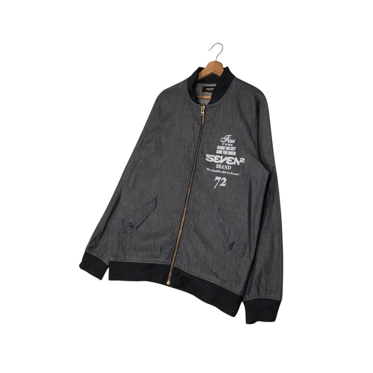 Japanese Brand 📌Vintage Bomber Jacket Seven2 Los Angeles Little Tokyo Size US XL / EU 56 / 4 - 3 Thumbnail