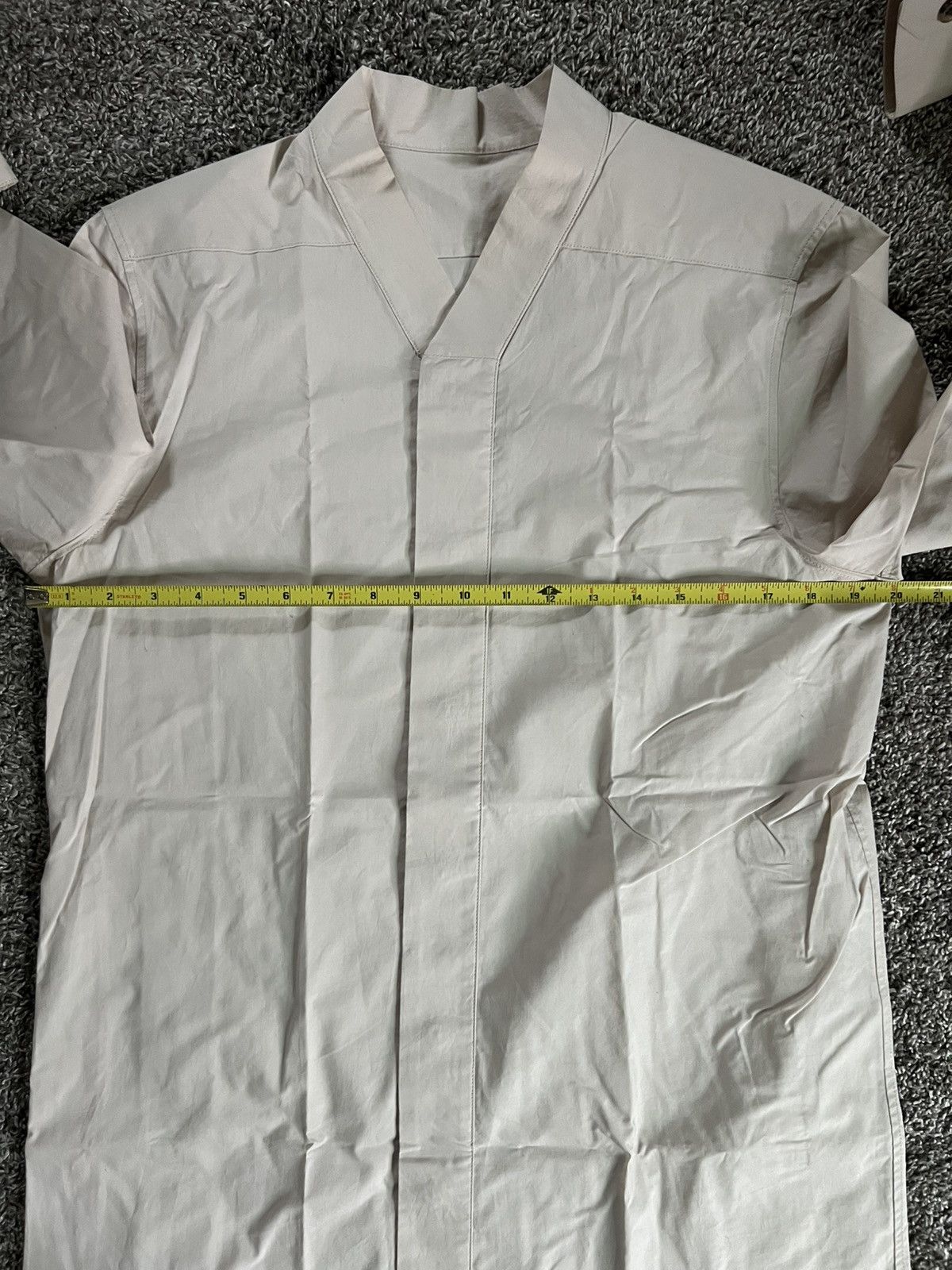 Rick Owens Rick Owens Tecuatl SS20 Pearl Collarless Button Down Shirt Size US M / EU 48-50 / 2 - 11 Thumbnail