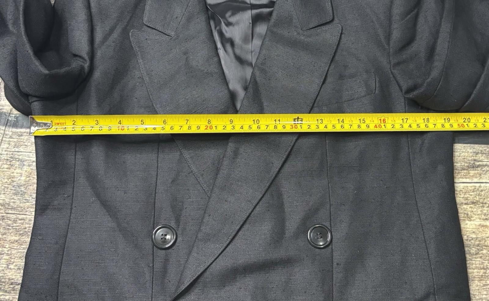 Other Giorgia Sant Angelo Blazer Jacket Womens 10 Linen Blend Size L / US 10 / IT 46 - 12 Thumbnail