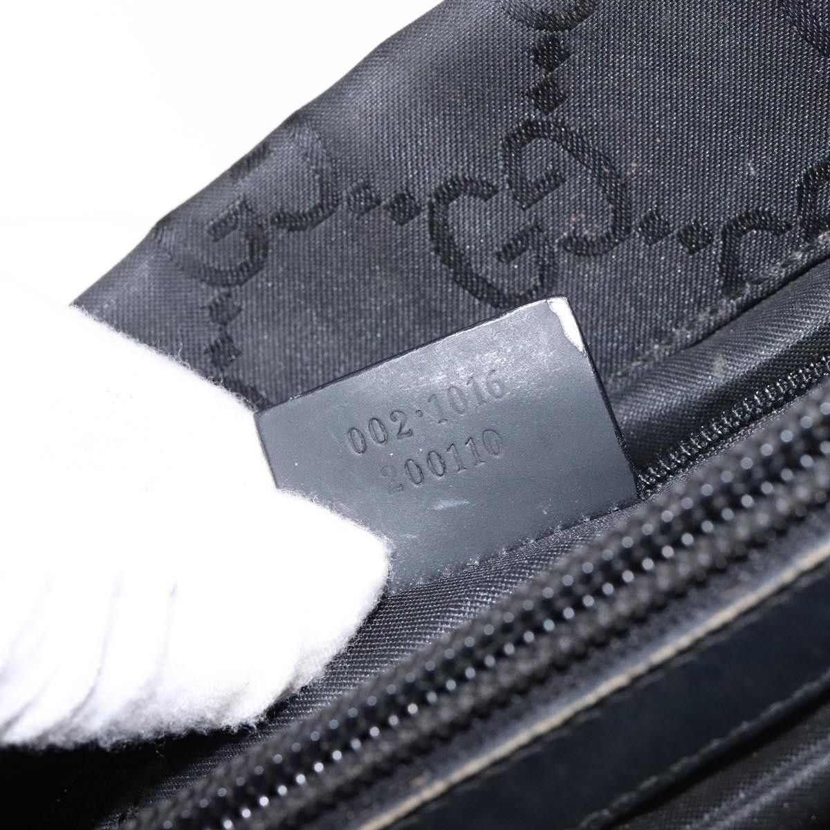 Gucci GUCCI GG Canvas Bamboo Hand Bag Nylon Black Silver 002 002 Size ONE SIZE - 13 Thumbnail