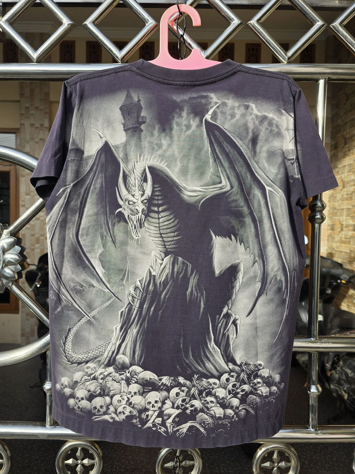 Vintage Vintage Y2K Gothic Dragon Castle Double Sided AOP Size US M / EU 48-50 / 2 - 5 Thumbnail