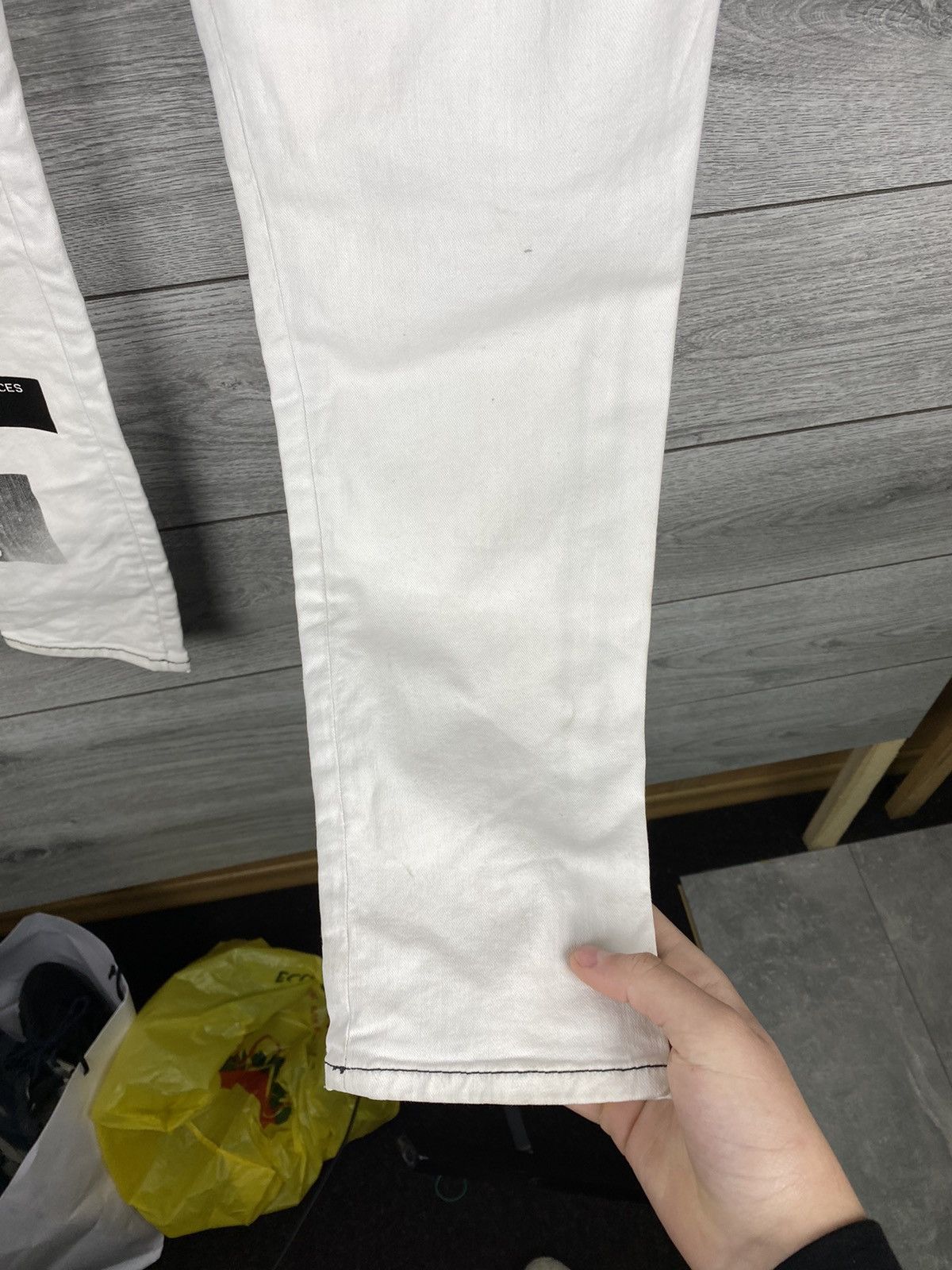 Diesel Diesel Archive Style White Printed Jeans Size US 31 - 13 Thumbnail