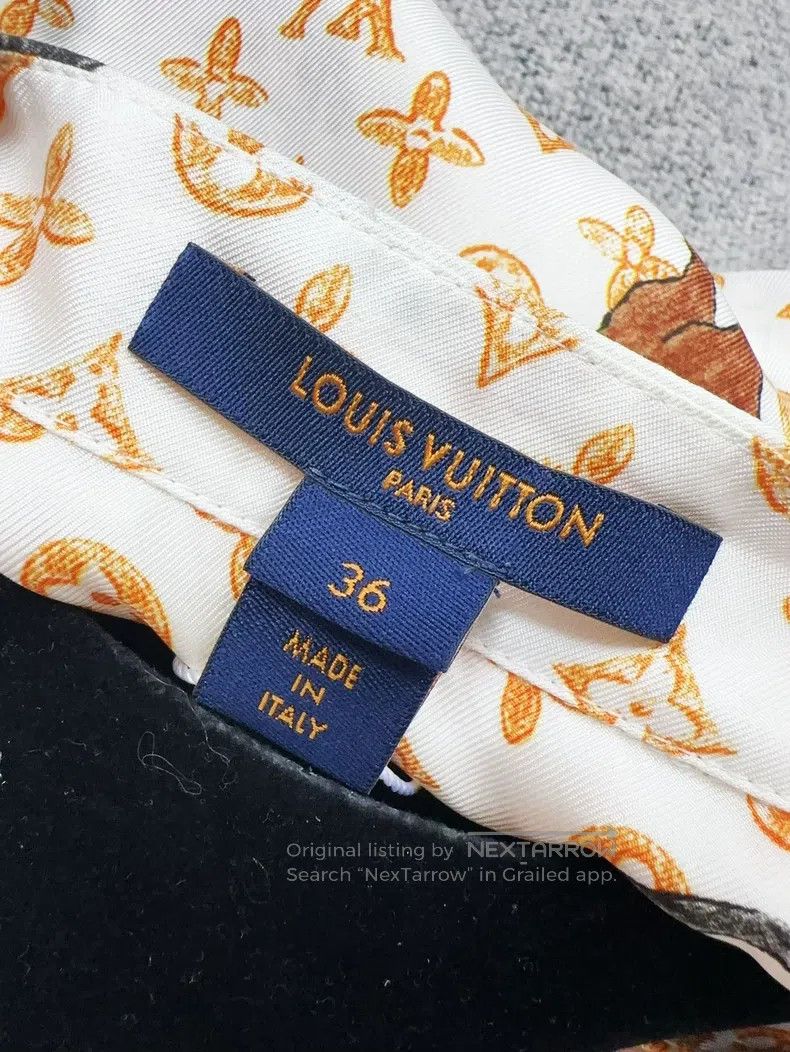 Louis Vuitton Louis Vuitton Orange print full logo cat print mulberry si Size XS / US 0-2 / IT 36-38 - 6 Thumbnail
