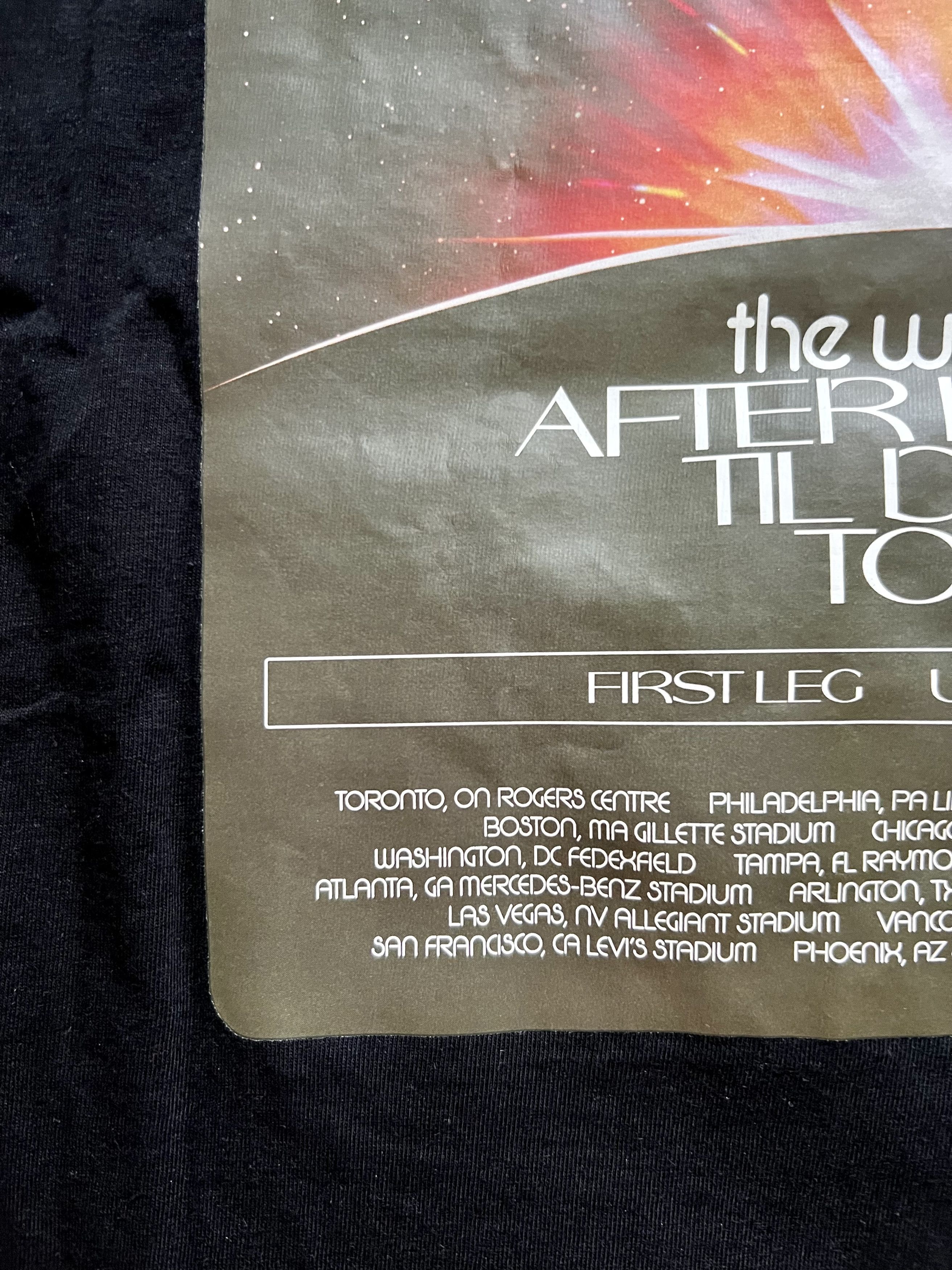 The Weeknd After Hours 2022 First Leg Concert Tee Size US XL / EU 56 / 4 - 5 Thumbnail