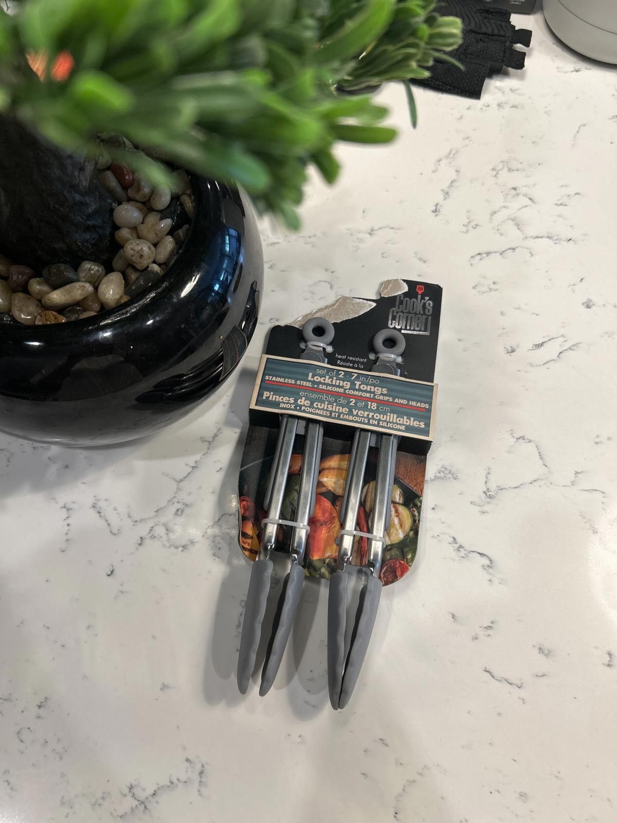 Designer Set of 2! Cook’s Corner Locking Tongs (18 cm), Kindness Shop Size ONE SIZE - 5 Thumbnail