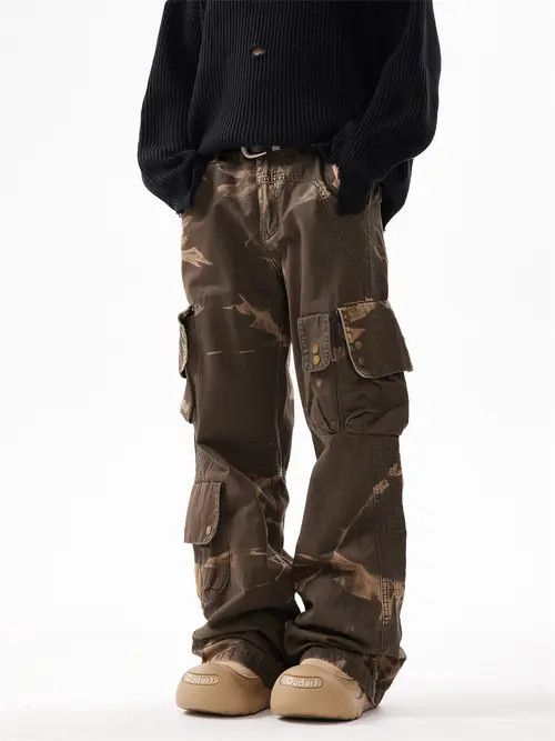 Japanese Brand × Jean Camo Stack Denim Jeans Size US 32 / EU 48 - 2 Thumbnail